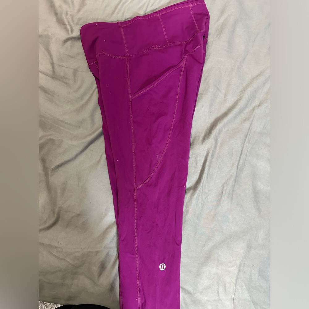 Lululemon fast and free high rise leggings 25” rough hem - Picture 4 of 4